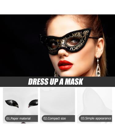 DIYEAH 10pcs Cat Mask - Unpainted Masquerade & Paper Mache Animal Masks for Dance Party - International Shipping Available - Buy Online on GoSupps.com