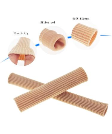 Toe Tubes Fabric Sleeve Protectors with Gel Lining - Prevent Corns, Calluses, Blisters, Hammertoes - 5 Pack Medium (3/4 Inch) - Men and Women - Buy Online on GoSupps.com