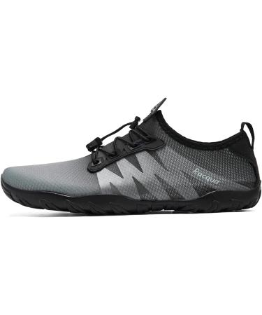 Racqua Water Shoes - Quick Dry Gradient Aqua Shoes - 11 Women/10 Men - HD131M Grey/Black - Buy Online on GoSupps.com