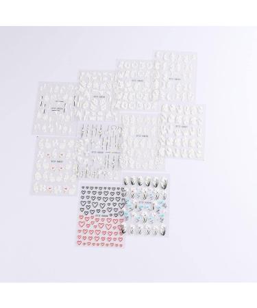 Nail Accessories Summer Acrylic Slider Decals Embossed Flowers Leaves 5D Nail Stickers(STZ-5D36) - Buy Online on GoSupps.com