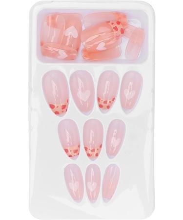 Pink Leopard Press On Fake Nails Pink Artificial False Nails Nail Art Tips Fashionable Full Cover Fake Nails Medium Length Fake Nails Transparent False Nails - Buy Online on GoSupps.com