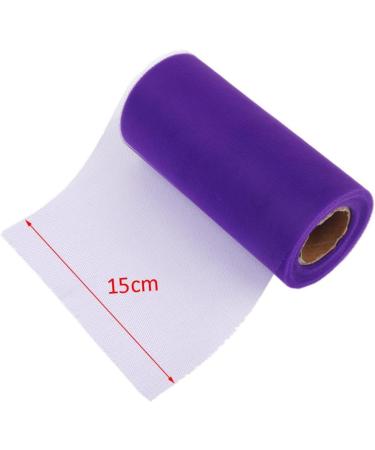 Lurrose Wedding Favors Roll dinner table decor black decor flowers decoration wrapping tulle skirt reel wired Purple medium - Buy Online on GoSupps.com