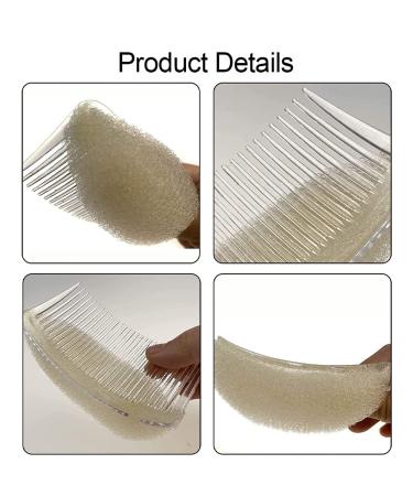 Fluffy Hair Clip & Volume Bump Comb Set - 2 Beige Hair Accessories for Updos | International Shipping Available - Buy Online on GoSupps.com