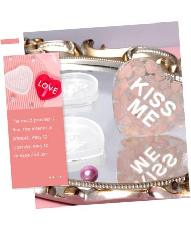 COHEALI 8 Pcs Love Silicone Mold Resin Mold Heart Keychain Molds Portable Pendant Molds Lovers Key Chain Set As Shownx4pcs 6.7X6cmx4pcs - Buy Online on GoSupps.com