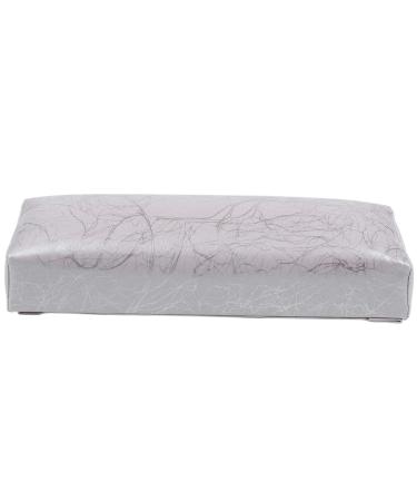 Dewedrt Manicure Hand Pillow Pu Leather Hand Rest For Nails Cushion Nail Pillow Salon Hand Holder Armrest Rest Manicure Nail Art Accessories Tool Silver