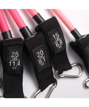 16 Pcs/Set Women Fitness Resistance Bands 100LBS 150LBS Training Belt Yoga Pull Rope Gym Equipment Elastic Tube (Multi Colored) Multicolor colored - Buy Online on GoSupps.com