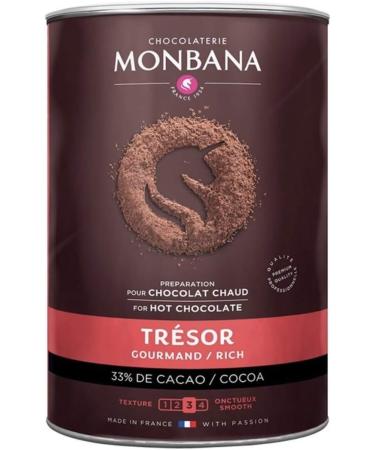 Monbana Tresor 33% Cocoa Powder 1kg x 3 - Buy Online on GoSupps.com