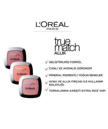 L'Or al Paris Rouge Perfect Match Le Blush 160 Peach - Subtle-Matter Blush for All Skin Types | Fresh Everyday Look | 5g - Buy Online on GoSupps.com