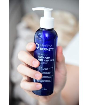 Pharma Hermetic PROFESSIONAL Anti Hair Loss Shampoo 200ml - Natural Hair Growth Treatment with Biotin and Caffeine - For Men and Women - Buy Online on GoSupps.com