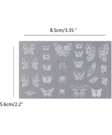 MCAORI 3D Nail Art Mold with Variety of Patterns Template Carving Sticker Stencil Tools Creative Stunning Nail Decorations - Buy Online on GoSupps.com