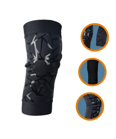 Buy Cycling Leg Sleeves & Running Knee Brace for Men - Comfortable Breathable Support in XL Black - Buy Online on GoSupps.com