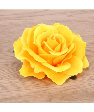 Beaupretty 2 in 1 Rose Hairpin & Corsage Flower Brooch - Matt Red Hair Accessories for Weddings & Parties | Giallo 11.0cm - Buy Online on GoSupps.com