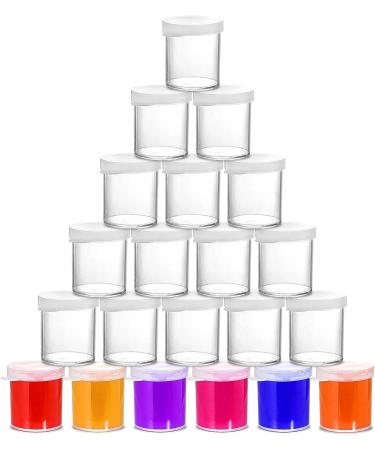 Set of 100 Mini Plastic Paint Cups with Lids - 0.85 Oz Clear Paint Storage Jars for Kids Art Crafts - Buy Online on GoSupps.com