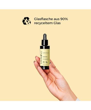 Meina Bio 10% Vitamin C Serum - Organic Anti-Aging Facial Serum for Glowing Skin | Vegan & Natural | 30ml - Buy Online on GoSupps.com