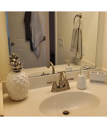 TOOZFO White Ceramics Hand Soap Dispenser 10oz300ml Elegant Pump Top for Bathroom - Empty Shampoo Bottles - Buy Online on GoSupps.com
