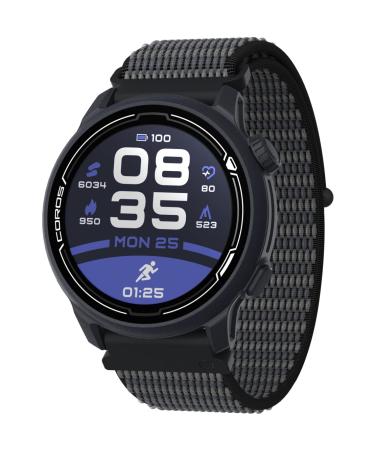 COROS PACE 2 Premium GPS Sport Watch with Nylon or Silicone Band, Heart Rate Monitor, 30h Full GPS Battery, Barometer, ANT+ & BLE Connections, Strava, Stryd & TrainingPeaks (Navy - Nylon Strap)