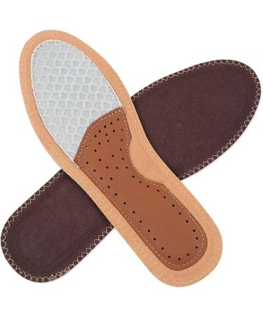 GLEAVI 3 Pairs Plantar Insoles - Breathable Leather Shoe Inserts for Sports & Comfort | Non-Slip Cowhide Foot Support - Buy Online on GoSupps.com