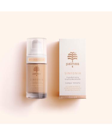 Palmea | Color Line | Symphonie Foundation Negotiator - Long-lasting - Illuminating Perfecting Plumping (01 Vanilla, 30 ml)