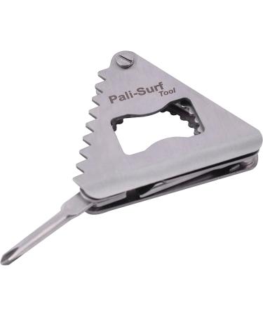 VEBODI Surf Fin Key Tool with 6 FCS Screws | Multi-Functional Surfing Accessory for Surfers | Includes Wax Comb, Scraper, Bottle Opener, and Keychain - Buy Online on GoSupps.com