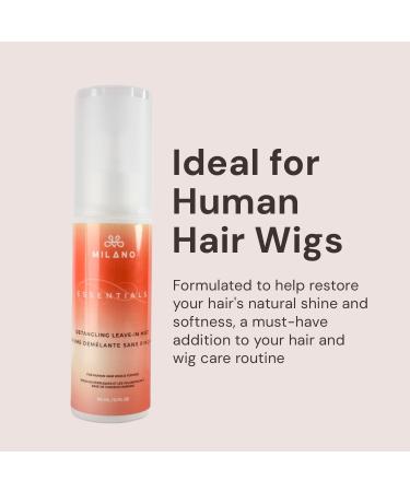 MILANO COLLECTION Essentials Detangling Leave In Hair Wig Spray Lightweight Detangler Hydration Hair Spray for Wigs Extensions and Hair Pieces Vegan Hair Care for Fine Curly & Natural Hair & Wigs Ultra Gentle Detangler 150ml - Buy Online on GoSupps.com