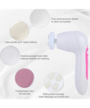 Electric Waterproof Facial Cleanser Multifunctional Facial Pore Cleaner Five in One Facial Cleanser Face Cleansing Instrument Pore Cleaner Brush Massager - Buy Online on GoSupps.com
