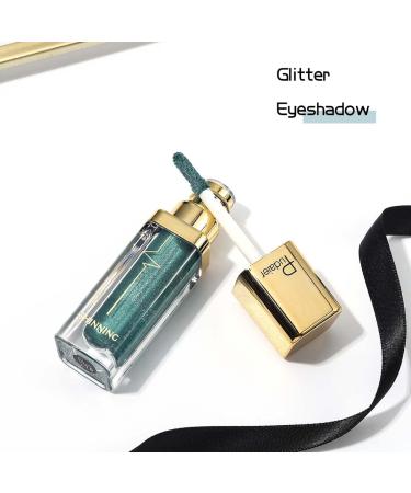 Kilshye Glitter Liquid Eyeshadow - Metallic Shimmer Eye Shadow for Women and Girls - Long Lasting, Waterproof Formula - High Pigment Eyes Makeup (Green 18) - Buy Online on GoSupps.com