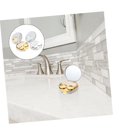 Partykindom Double Box Glasses Case & Contact Lens Holder - Travel-Friendly Organizer with Mirror for Eye Care & Makeup - Buy Online on GoSupps.com
