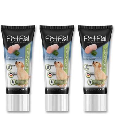 Petp l Dogs Liver Sausage Tubosnack - Grain-Free No Salt or Sugar Premium Natural Treat for Puppies & Dogs - Made in Germany (3x75g) - Buy Online on GoSupps.com