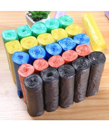 SZHO 45x50cm Household Continuous Roll Point-Breaking Flat Mouth Garbage Bag Thickened Classification Plastic Bag Disposable Black - Buy Online on GoSupps.com