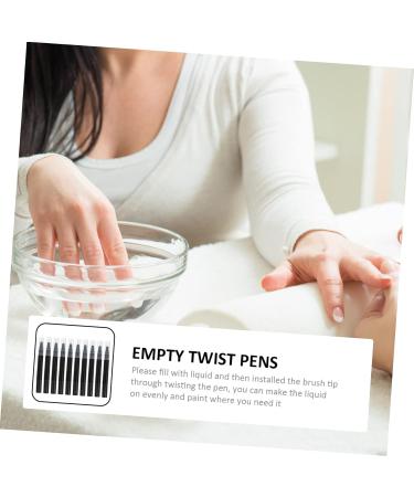 FRCOLOR 20 Pi ces Stylo Twist Pour Vernis Ongles Tubes De Brillant L vres Tube De Liquide De Croissance Des Cils Stylo Huile Pour Cuticules Vide Recharge Se R concilier Plastique Noirx2pcs 12.6x1.2cmx2pcs - Buy Online on GoSupps.com