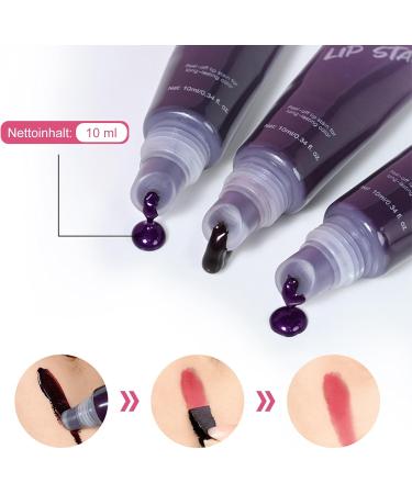 ARCHIDATE Lip Stain Peel Off Set of 3 Water Resistant Long Lasting Highly Pigmented Peel Off Matte Finish Transfer Prevention Lip Tint Peel Off with Moisturizing Sodium Hyaluronate - Buy Online on GoSupps.com