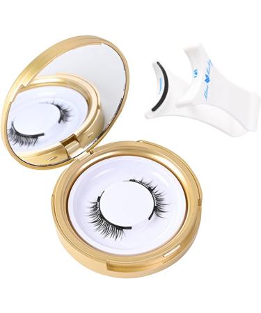 False Eyelashes - No Glue Eyelashes | 4 false eyelashes natural look Magnetic Eyelashes with Applicator Reusable Magnetic Beauty Accessory Effortless Application For Women and Girls - Buy Online on GoSupps.com