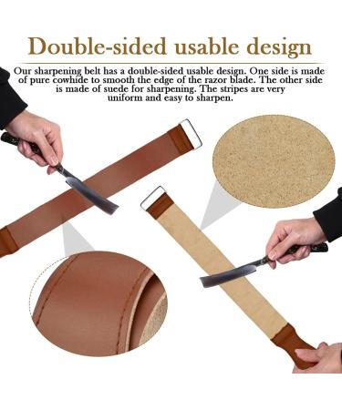 Premium 2-Sided Leather Strop for Knife Grinding - Durable Juchen Leather Ideal for Kitchen Knives - International Shipping Available - Buy Online on GoSupps.com