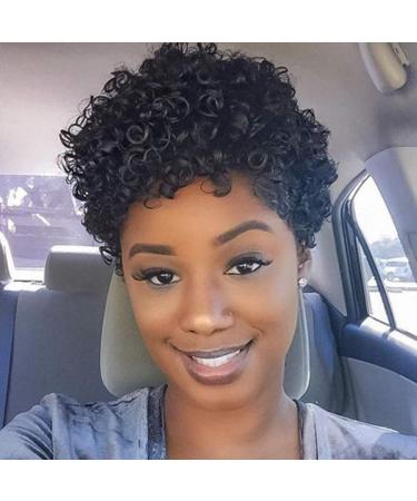Wall Black Success Afro Curly Bob Wig for Women | Short Curly Wavy Party Hair | International Shipping - Buy Online on GoSupps.com