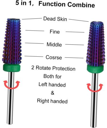 Ipetboom Faux Nails 1pc Nail Polisher Purple Alloy Manicure Nail Drill Artificial Nails - Buy Online on GoSupps.com