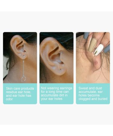 70 Pieces Ear Hole Floss Earrings & Cleaning Kit | Disposable Aftercare Solution for Piercings | Minty Ear Care for Women & Girls - Buy Online on GoSupps.com