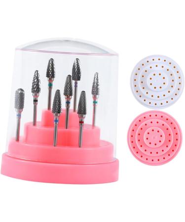 POPETPOP 2 Pcs 48 Nail Drill Bits Stand Display Holder Stand Nails Drill Bits Nail Drill Bit Container Nail Drill Bits Holder Nail Bit Holder Case Nail Bit Holder Stand Bracket Box Manicure Size 1x2pcs Pinkx2pcs - Buy Online on GoSupps.com