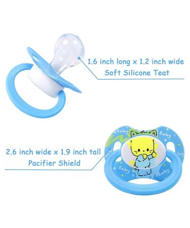LittleForBig Bigshield Gen-II Adult Pacifier - Baby Cuties Blue Kitty Design - Buy Online on GoSupps.com