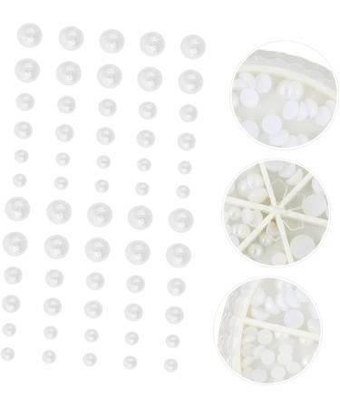 FRCOLOR 2 Boxes Nail Decorations Nail Art Pearls Nail Gems Nail Art Jewelry Hand Jewelry Rhinestone Trim Bulk Ornaments Diamond Decorations 3D Manicure White Nail Supplies Abs - Buy Online on GoSupps.com