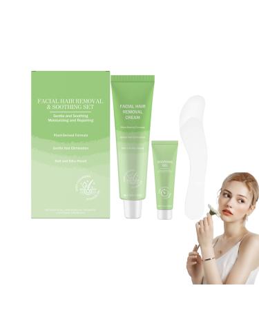 VKaoess Painless facial hair removal cream for women and men Gentle facial hair removal cream for the sensitive skin of the face chin and body Hair removal cream set for all skin types 1 piece