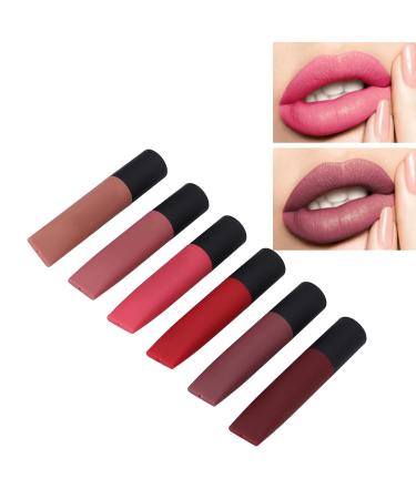 Buy Set A: Non-Fading Matte Lip Gloss & Color - 6 Safe Shades for Easy Makeup | International Shipping - Buy Online on GoSupps.com
