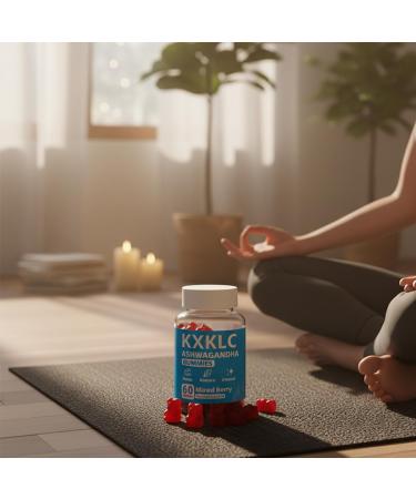 Organic Ashwagandha Gummies 2500mg - High Potency for Stress Support Mood & Relaxation - with L-Theanine & Maca Supports Natural Energy & Focus - Vegan Adaptogen Chews Mixed Berry - 60 Gummies - Buy Online on GoSupps.com