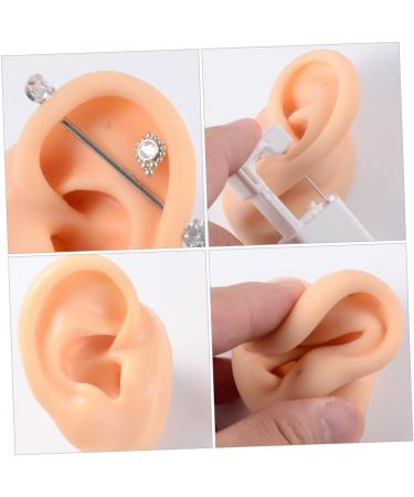 Healifty 4 Pcs Silicone Earrings Ear Piercing Jewelry Set - Soft Ear Models for Piercing Simulation - Human Body Ear Models - Assorted Colors - Buy Online on GoSupps.com