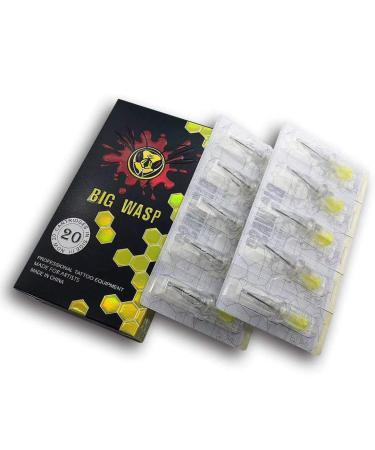 BIGWASP 4th Generation Premium 1207RS Tattoo Needle Cartridges #12 Standard 7 Round Shader (7RS) 20Pcs - Buy Online on GoSupps.com
