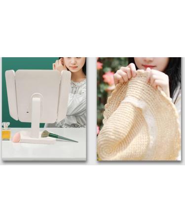 Rechargeable Makeup Mirror with Lights - LunaBox Vanity Mirror with 3X/5X Magnification and 3 Light Modes (White) - Buy Online on GoSupps.com