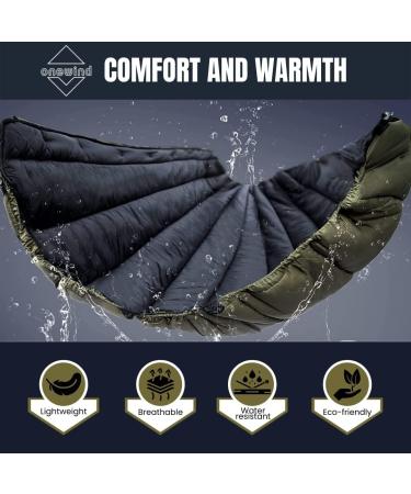 Onewind Hammock Underquilt - Full Length Lightweight Quilt for Camping, Hiking, Backpacking - Polyester Insulation, OD Green - Buy Online on GoSupps.com