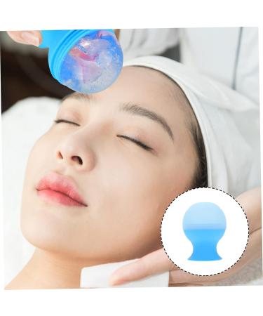 Ipetboom Ice Cube Tray & Facial Ice Globes - Silicone Ice Roller for Skin Care Beauty Tools Neck Massagers - 9.5x7.2cm Blue - Buy Online on GoSupps.com