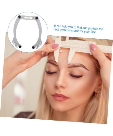 FOMIYES 5pcs White Outfit Eye Brow Shaping Kit Eyebrow Measuring Tool Eyebrow Line Aluminum Alloy - Buy Online on GoSupps.com