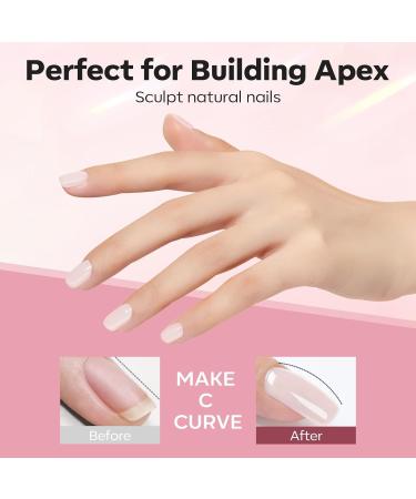 Modelones Pink Builder Gel Set - Professional Nail Primer & Dehydrator for Superior Bonding and Strength - Extension Builder Gel in a Bottle for Nail Hard Gel - Nude Pink Shade - Buy Online on GoSupps.com