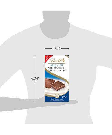 Lindt No Sugar Added Milk Chocolate Bar 100 Grams - Buy Online on GoSupps.com